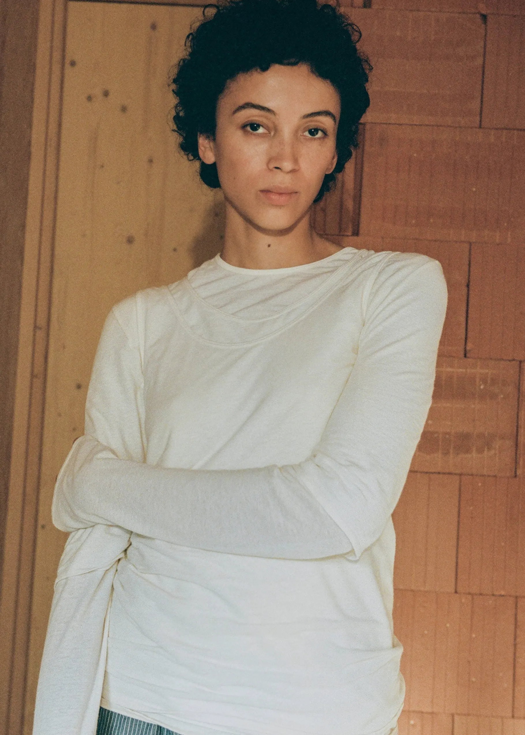 aiayu Bluser*Gentle cashmere long sleeve