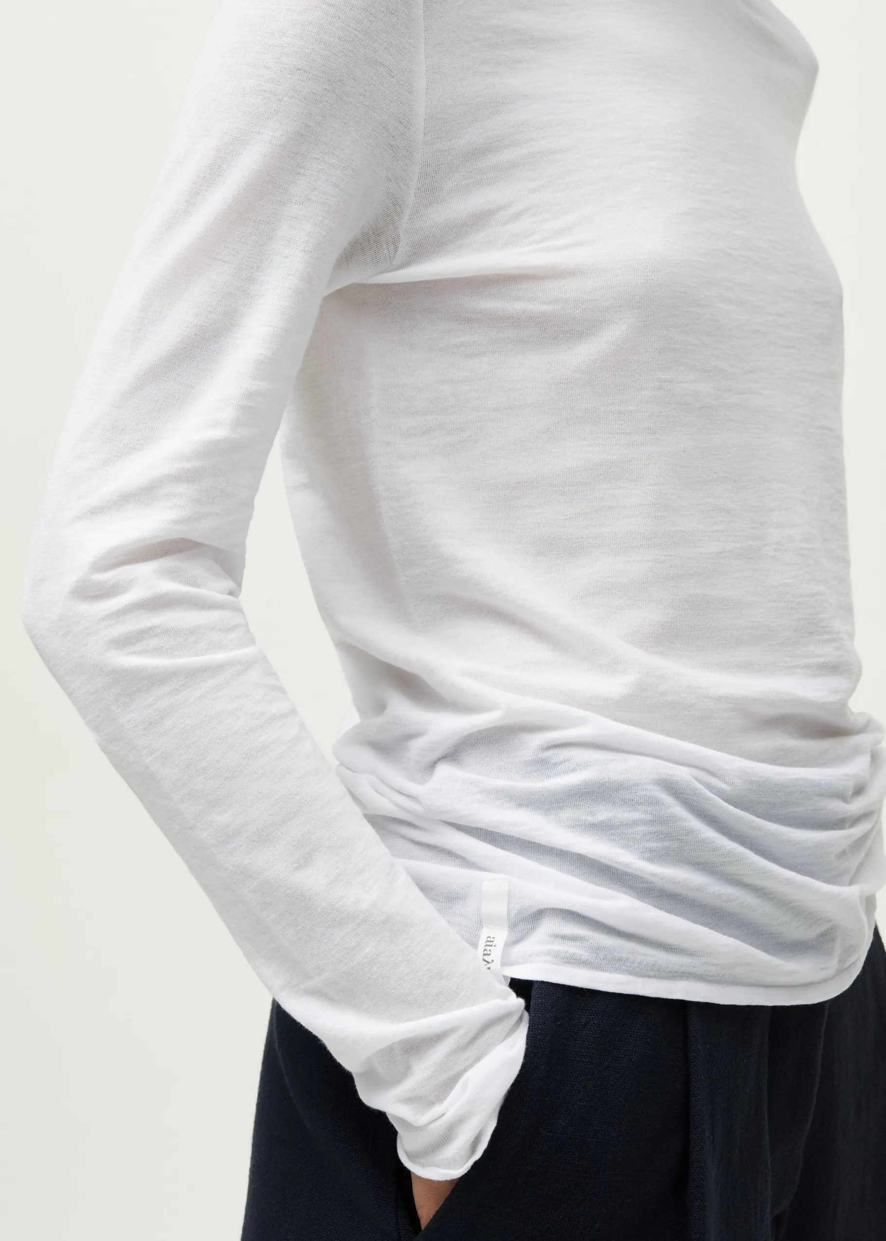 aiayu Bluser*Gentle cashmere long sleeve