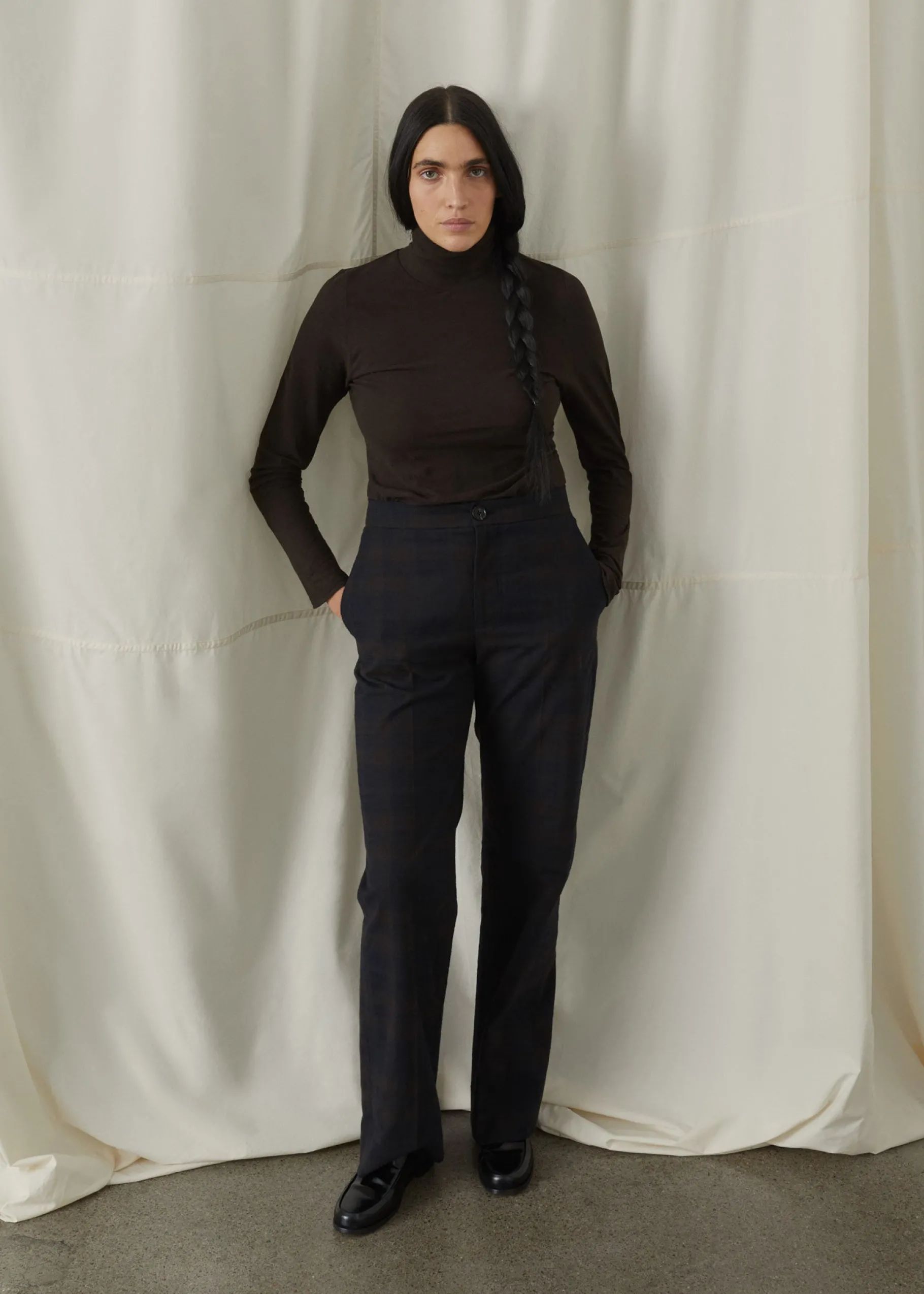 aiayu Bluser*Gentle cashmere turtleneck