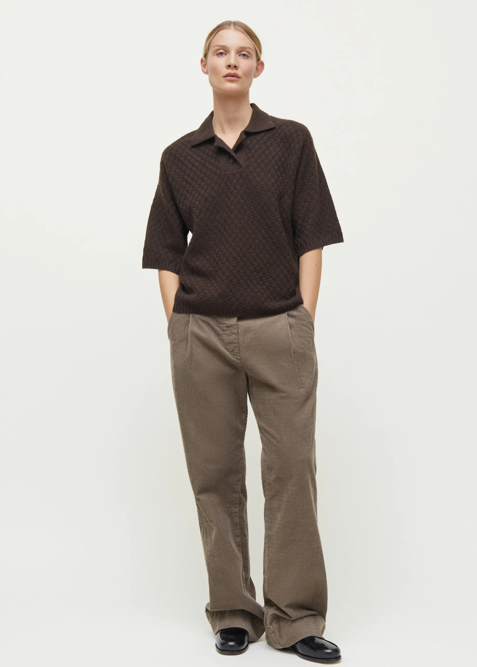 aiayu Bluser | Strik*Heike yak polo t-shirt