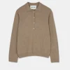 aiayu Bluser | Strik*Leola cashmere long sleeve polo