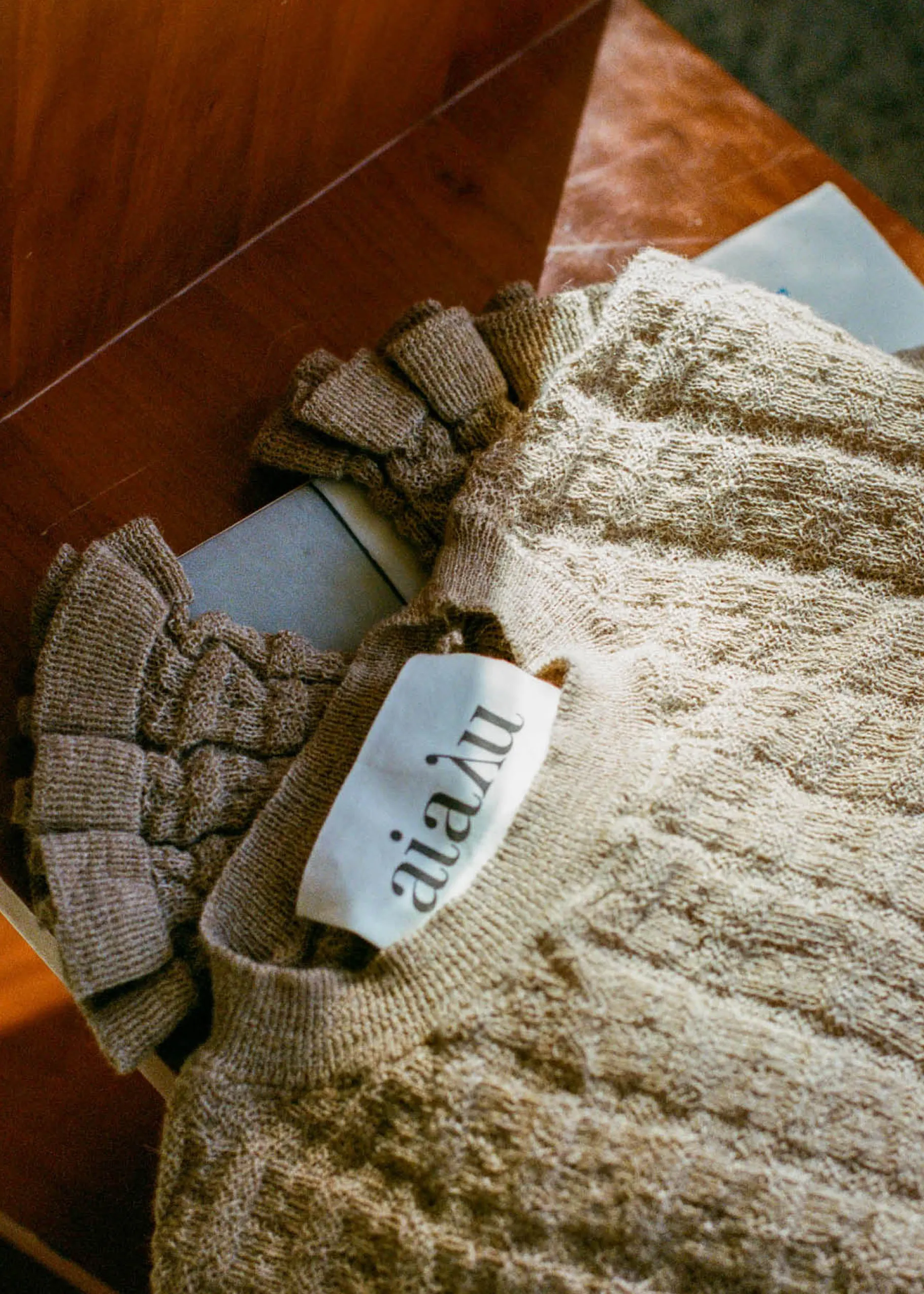 aiayu Bluser | Strik*Mirja llama wool blouse