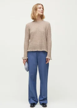 aiayu Bluser | Strik*Mirja llama wool blouse