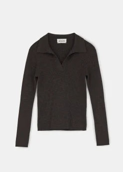 aiayu Bluser*Noa merino wool polo blouse