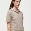 aiayu Bluser | Strik*Vida cashmere polo neck t-shirt