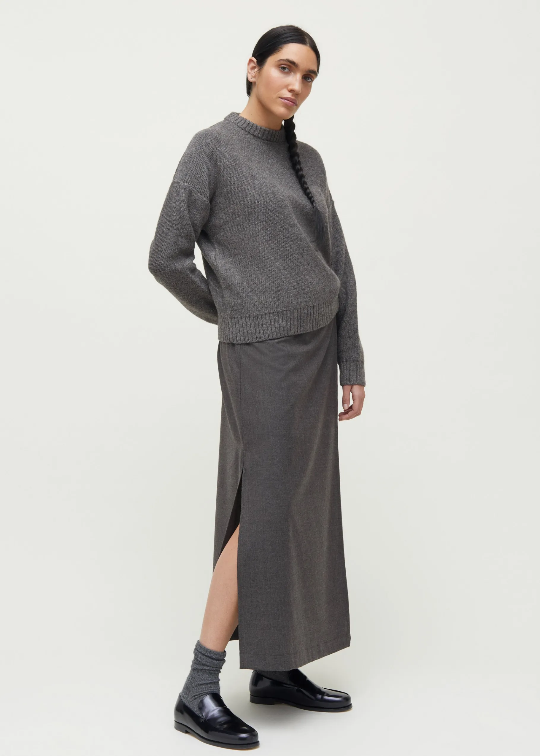 aiayu Kjoler & Nederdele*Wrap skirt fine wool