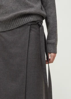 aiayu Kjoler & Nederdele*Wrap skirt fine wool